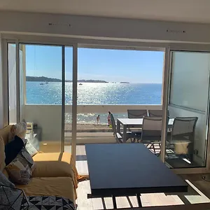  Appartement T3 Les Pieds Dans L'eau, Plage Du Cros, Vue Mer France